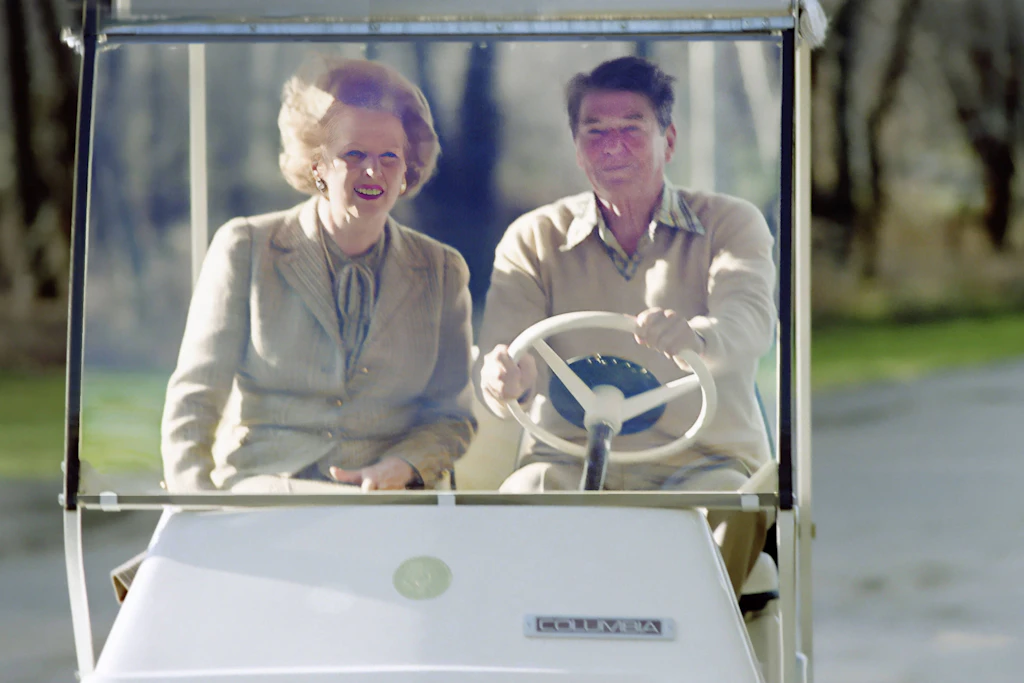 Die Neoliberalisten Thatcher und Reagan