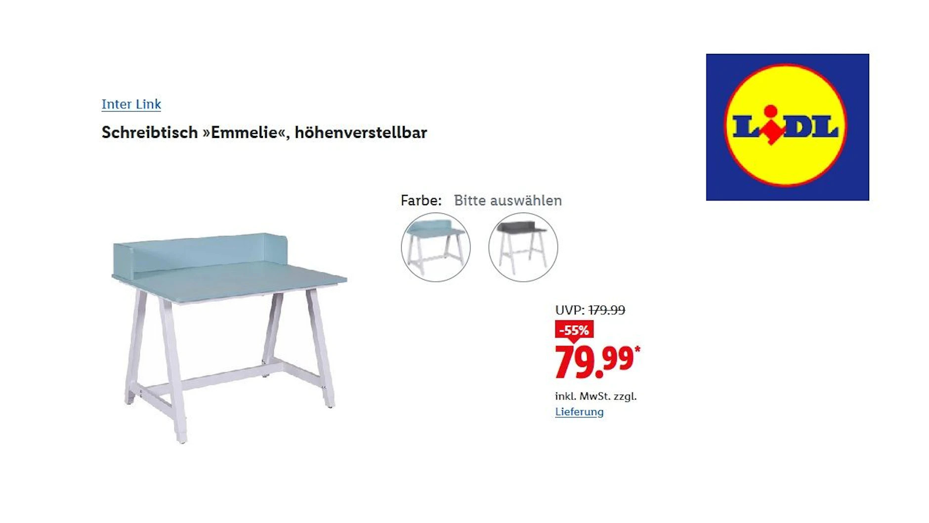 Inter Link Schreibtisch