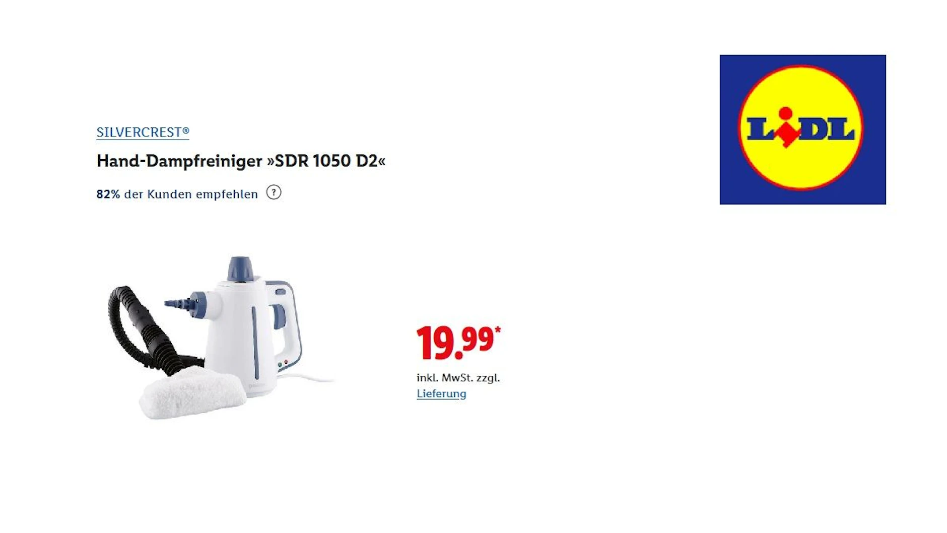 SILVERCREST Hand-Dampfreiniger
