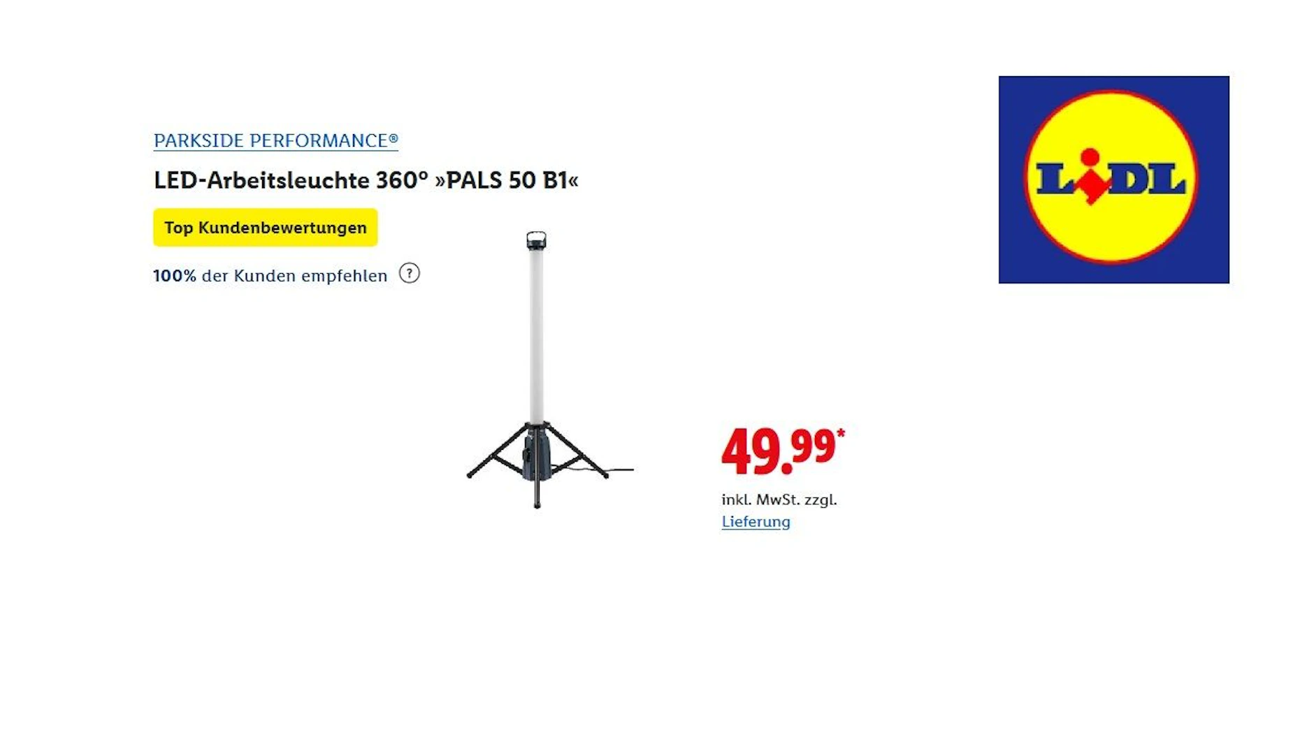 LED-Arbeitsleuchte 360°