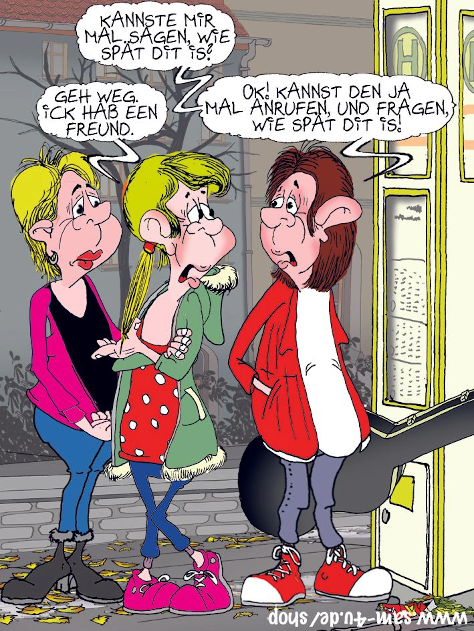 Der Cartoon des Tages kommt jeden Tag von unserem Zeichner Sam Paff aus Berlin. Sein Ideenreichtum in Sachen Witze kennt keine Grenzen!