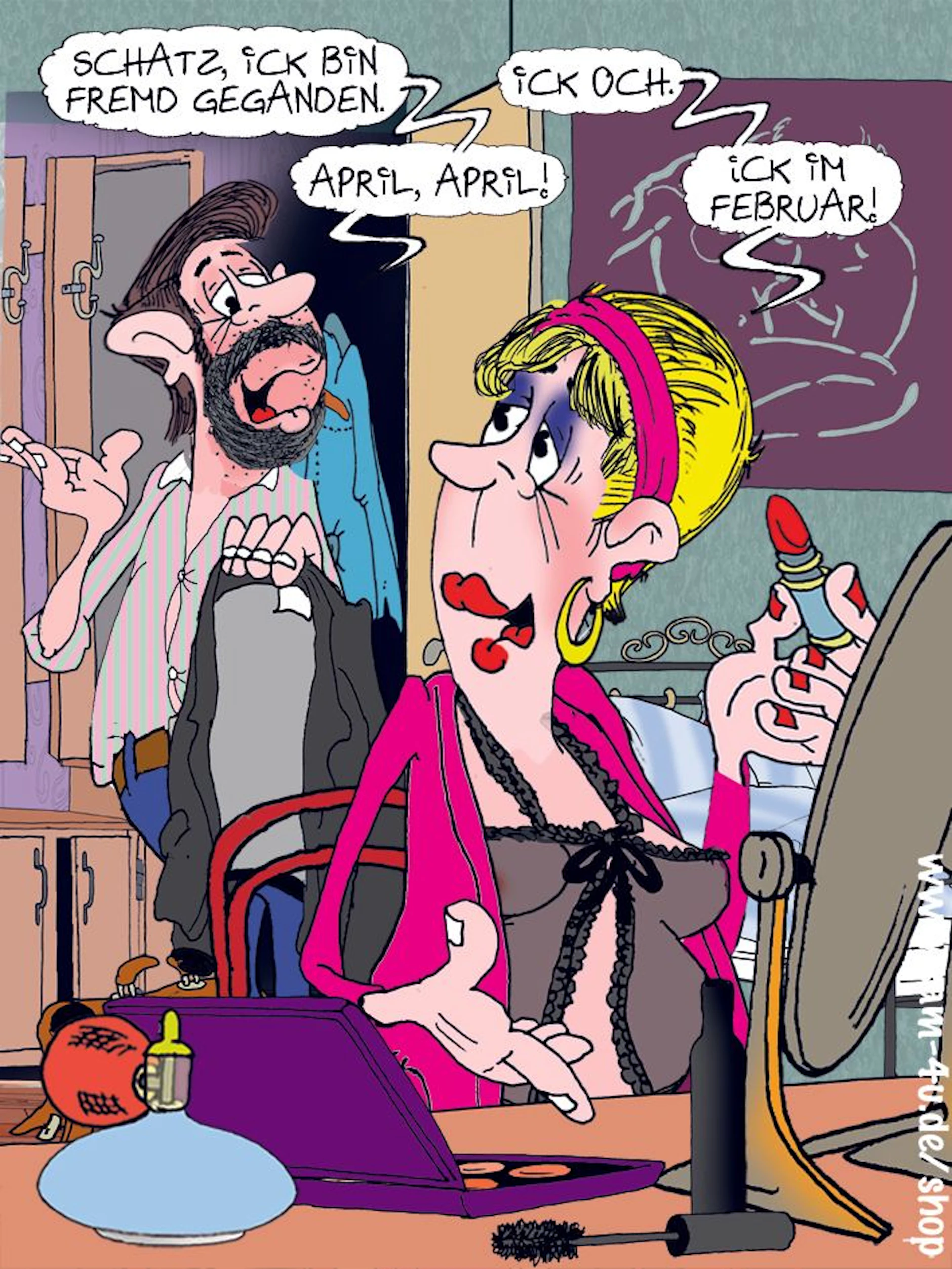 Der Cartoon des Tages kommt jeden Tag von unserem Zeichner Sam Paff aus Berlin.