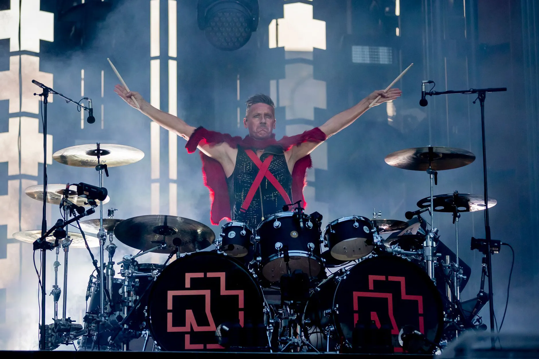 Der Rammstein-Schlagzeuger Christoph Schneider auf Tournee 2019