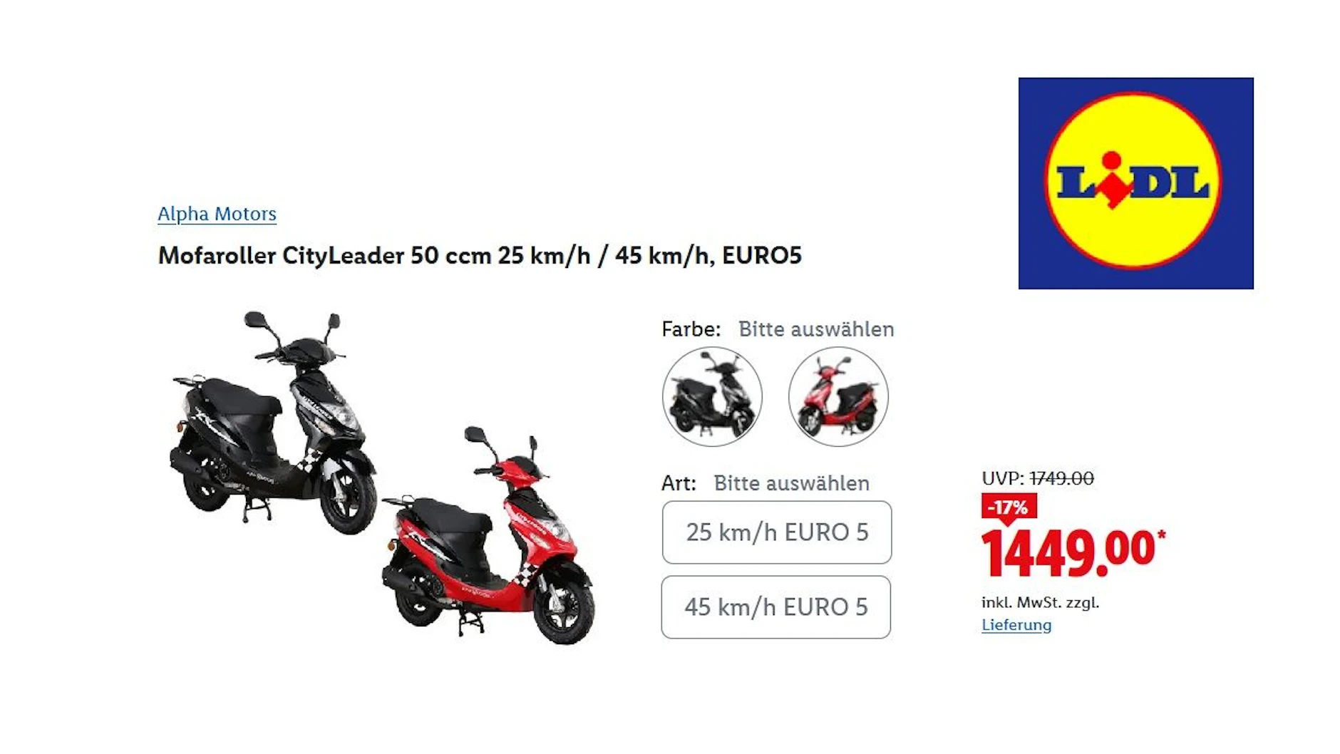 Mofaroller CityLeader