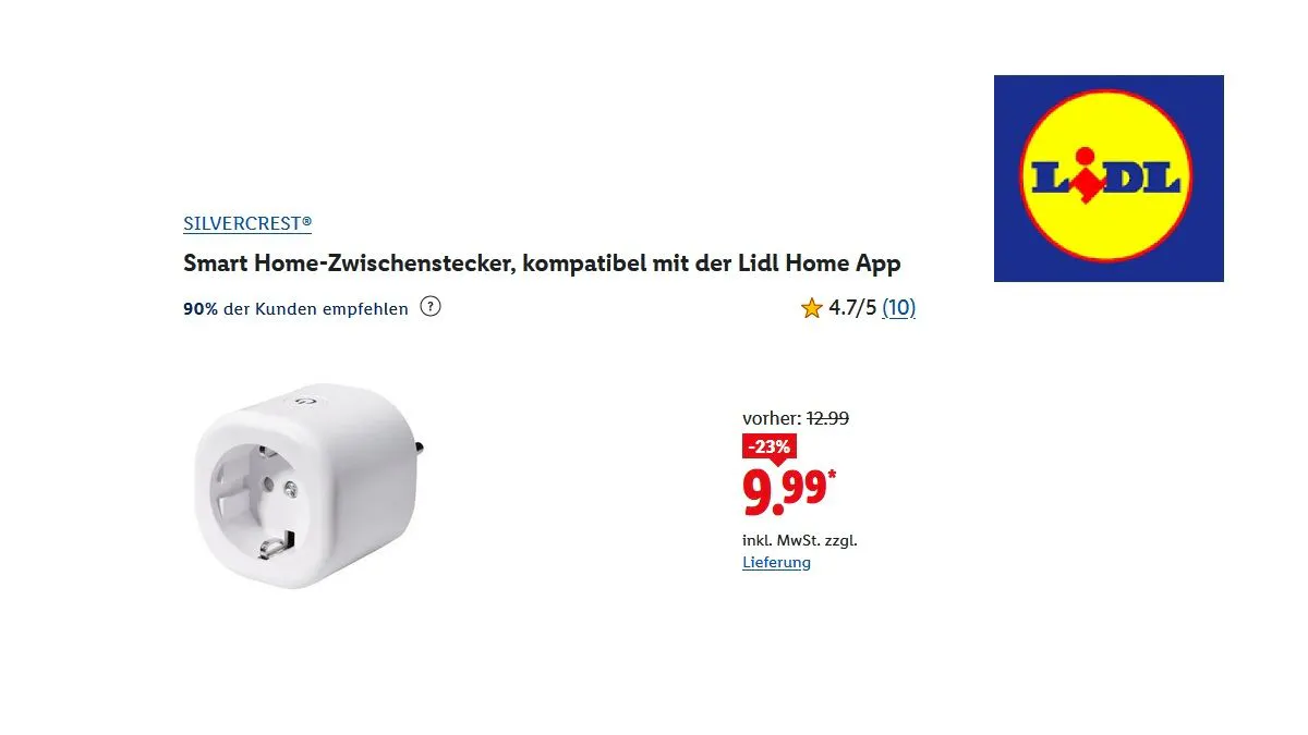Smart Home-Zwischenstecker