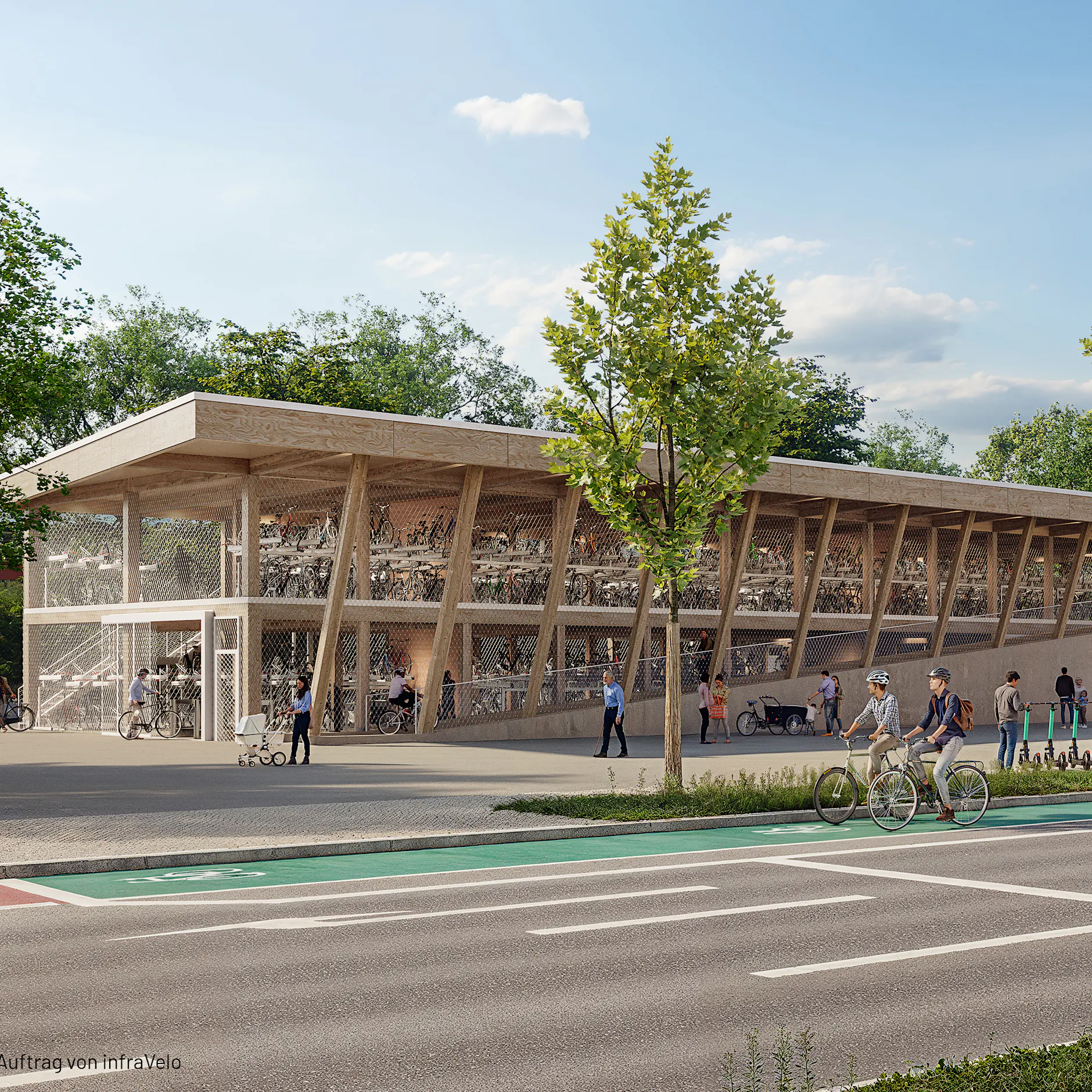 Berlin-Schöneweide: 1100 Stellplätze für Fahrräder kosten 5,4 Millionen Euro