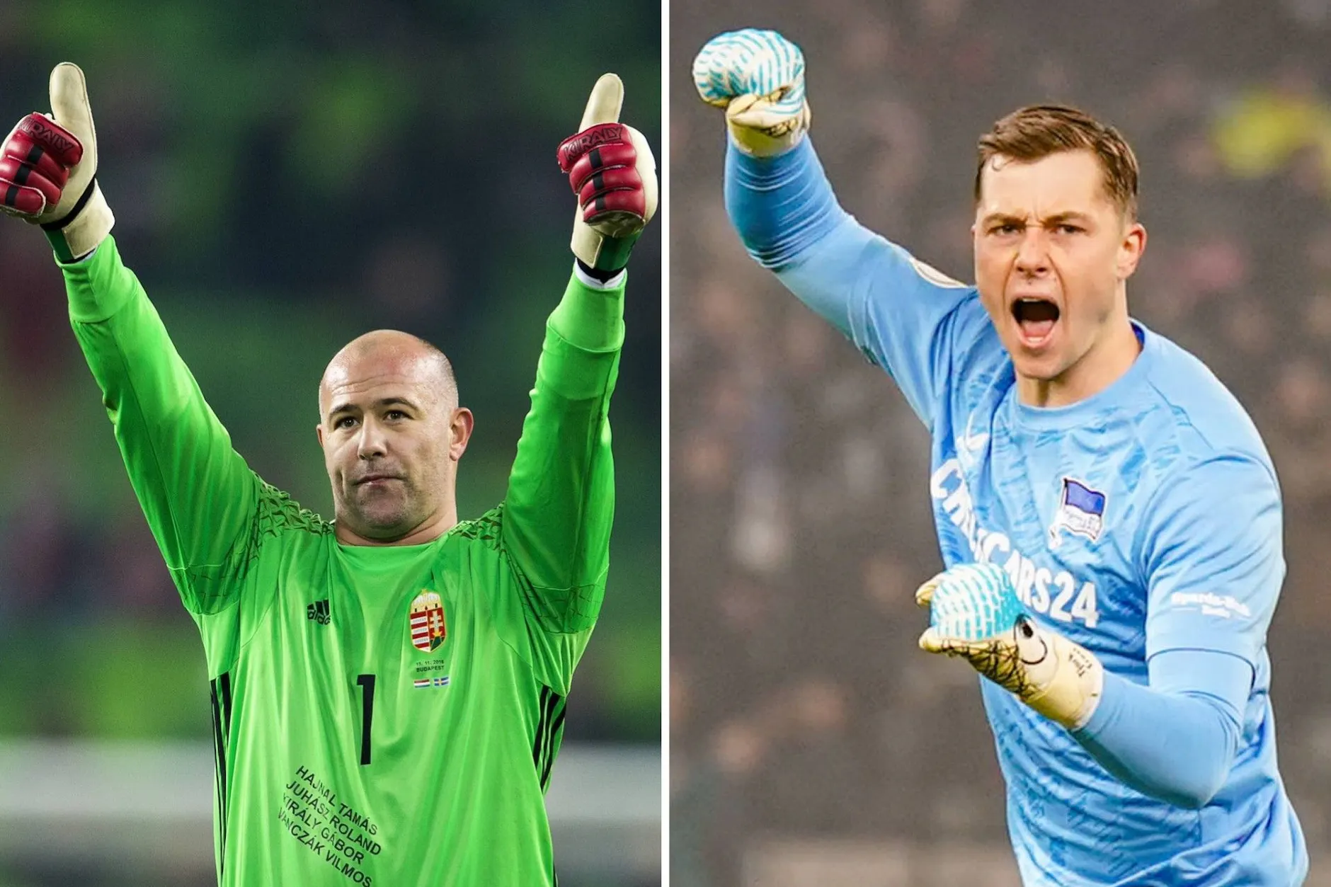 Torwart-Legende Gabor Kiraly adelt Tjark Ernst, den aktuellen Keeper von Hertha BSC.