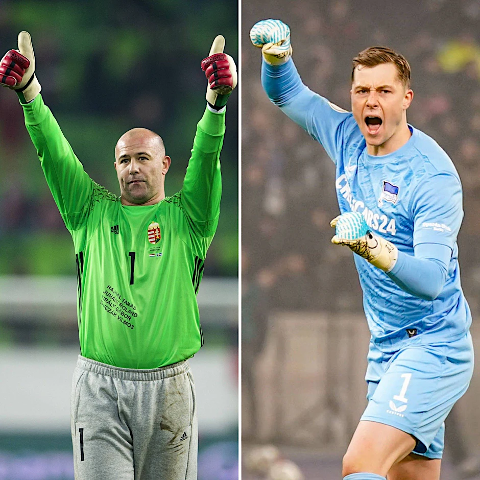 Die Torwartlegende Gabor Kiraly adelt Tjark Ernst, den heutigen Keeper von Hertha BSC.