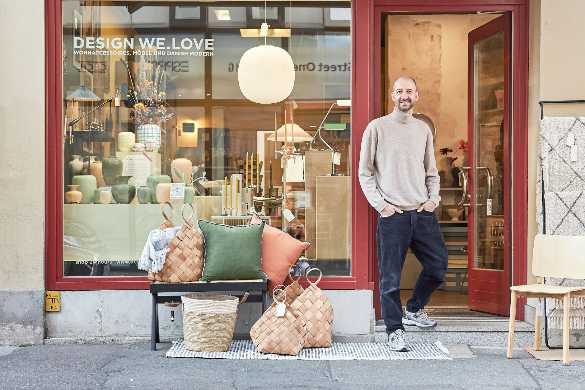 Mark Pohl vor seinem Ladengeschäft in der Schützengasse 6
