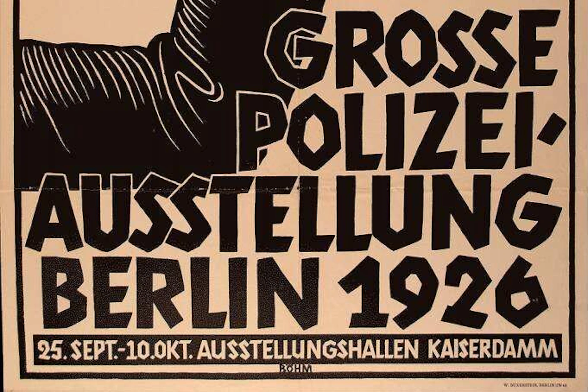 Die Ausstellung sollte unter anderem das Vertrauen der Bevölkerung in die Polizei wecken.