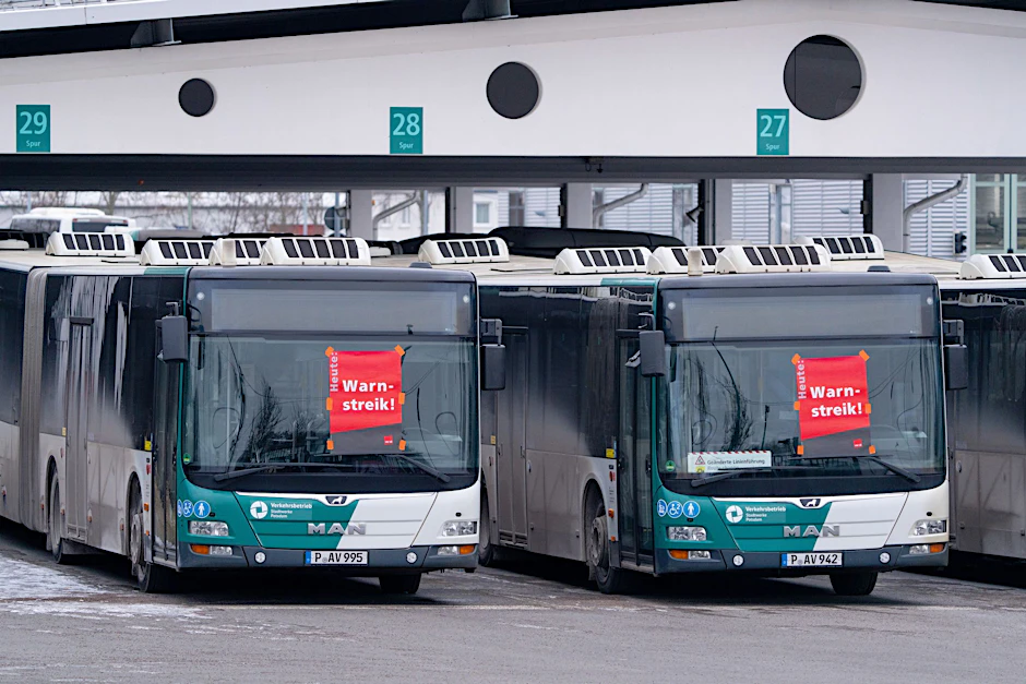 In Brandenburg kam es im Zuge des Tarifstreits zu Warnstreiks im Nahverkehr.