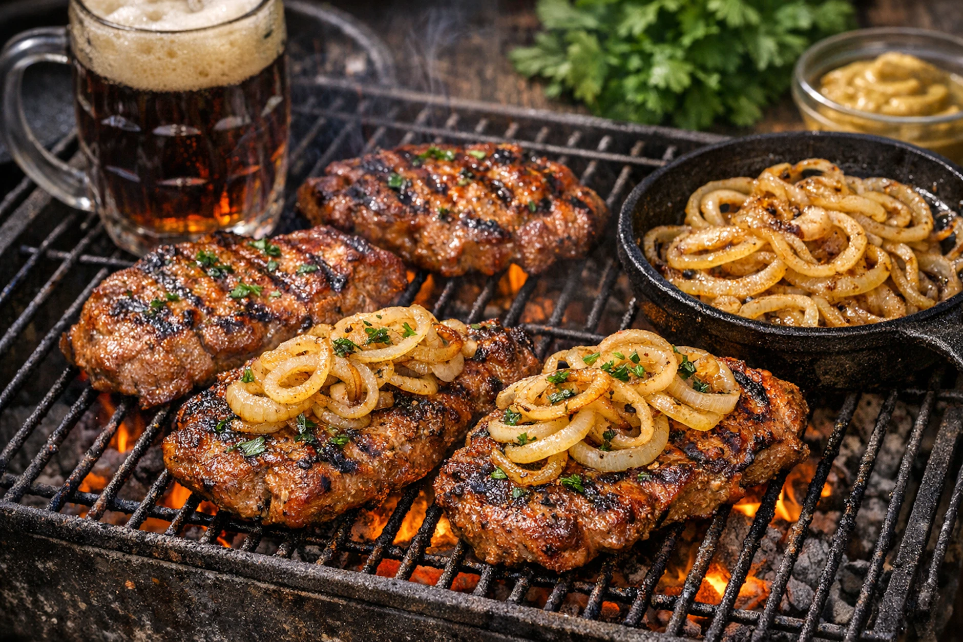 Thüringer Röstbrätel wird natürlich auf dem Holzkohlegrill gegart. Probieren Sie das Rezept mal bei Ihrem nächsten Grillabend aus!