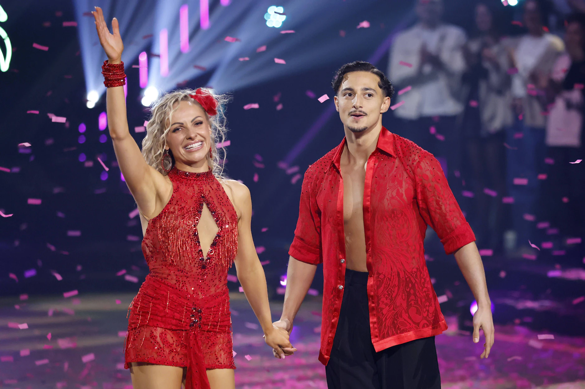 Rapper Milano und Profitänzerin Marta Arndt treten als Tanzduo bei <a target="_blank" href="https://www.berliner-kurier.de/show/lets-dance-alle-lovestorys-trennungen-und-heissen-geruechte-li.10021475">„Let’s Dance“</a> an.