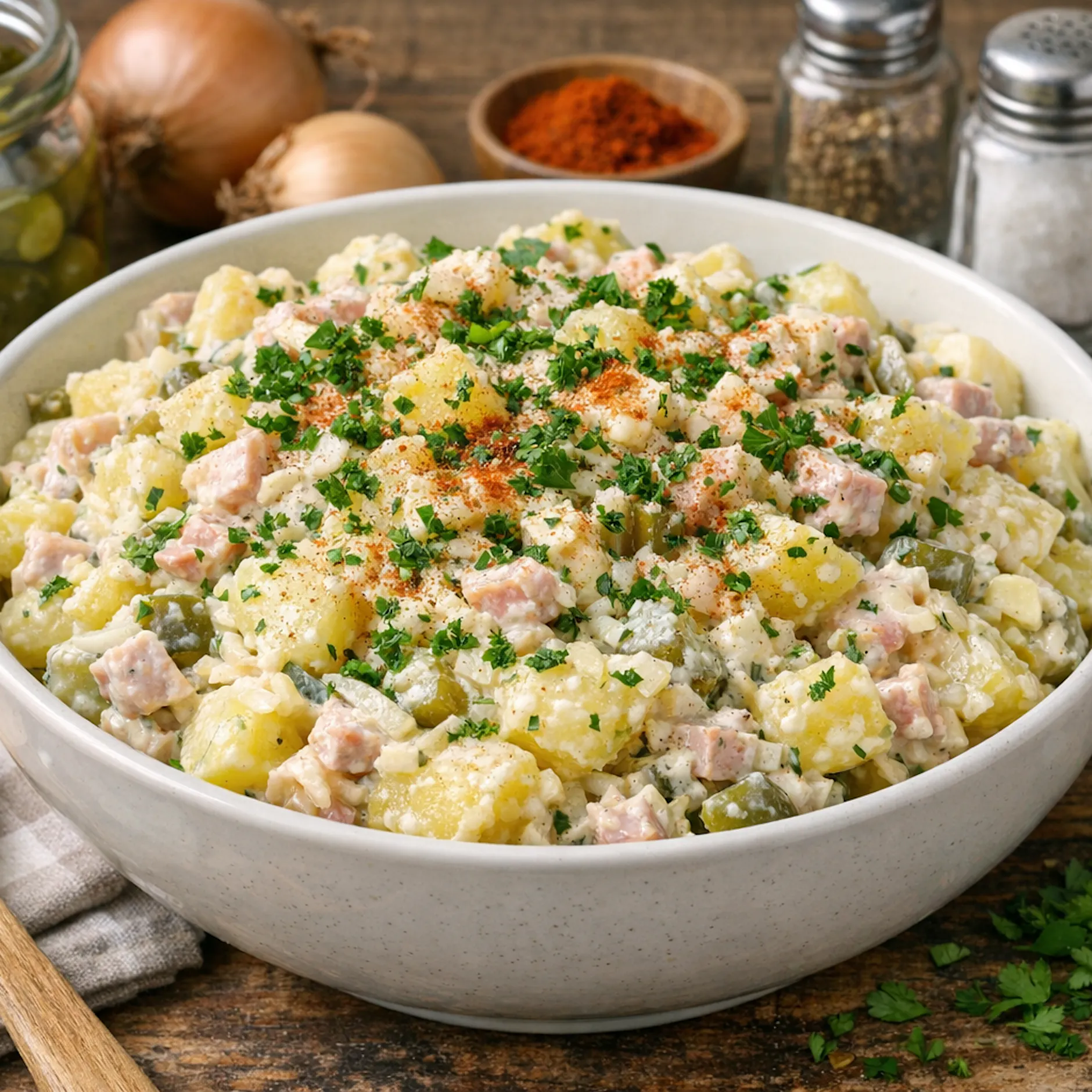 Omas erzgebirgischer Kartoffelsalat: Rezept für den cremigen Klassiker