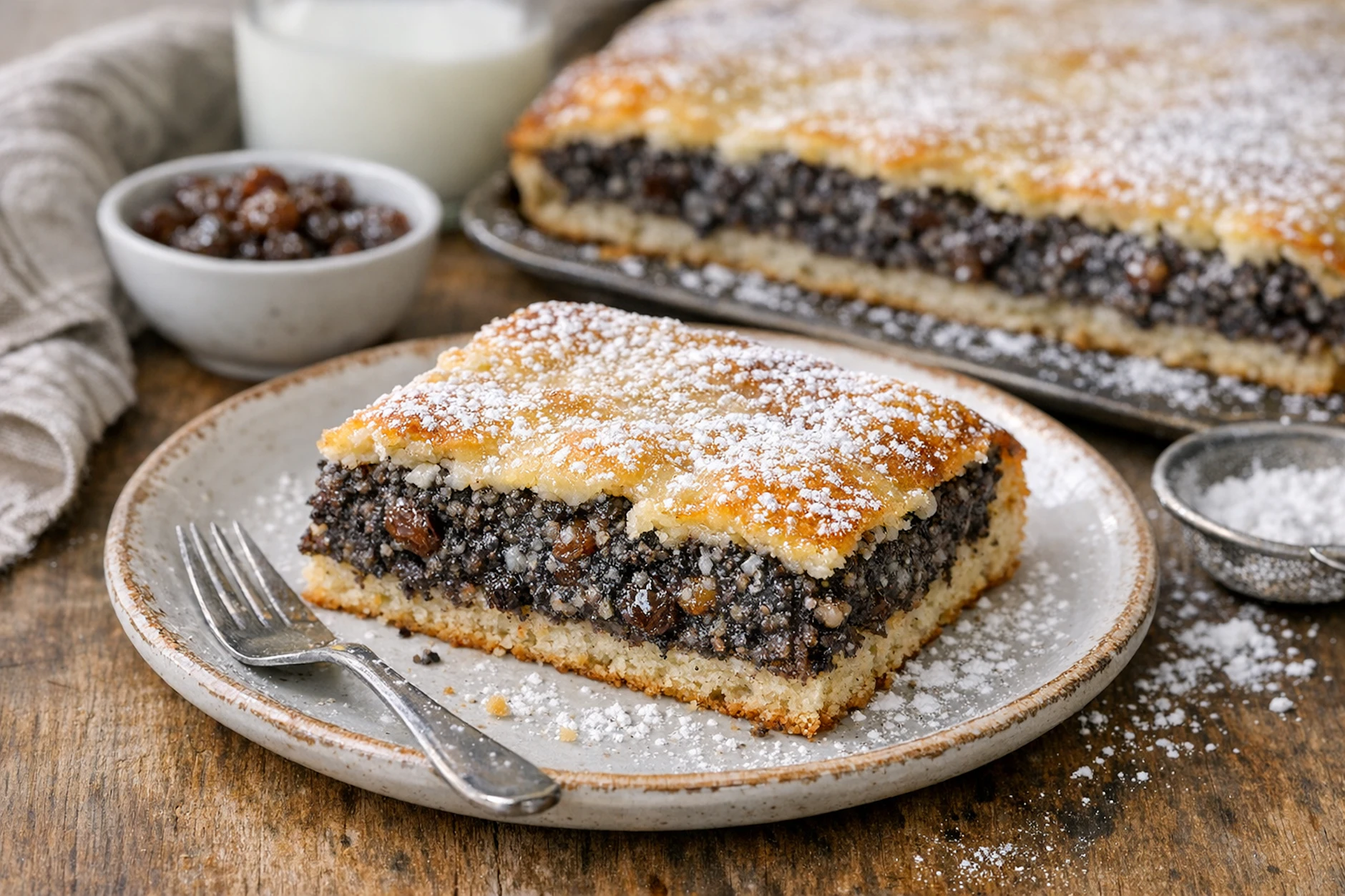 Rudolstädter Mohnkuchen ist ein echter Klassiker. Mit unserem Rezept aus der DDR bereiten Sie den Blechkuchen aus Thüringen schnell und einfach zu.