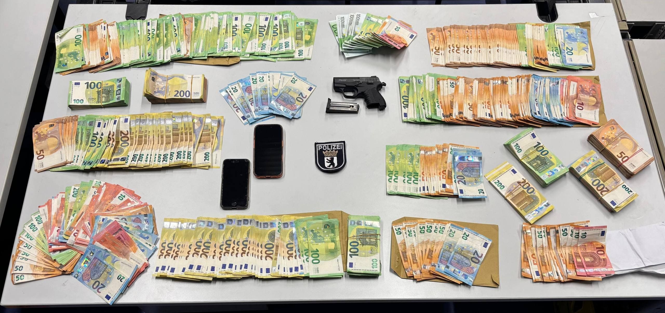 Festnahme in Charlottenburg: Polizei beschlagnahmt Schusswaffe und Bargeld