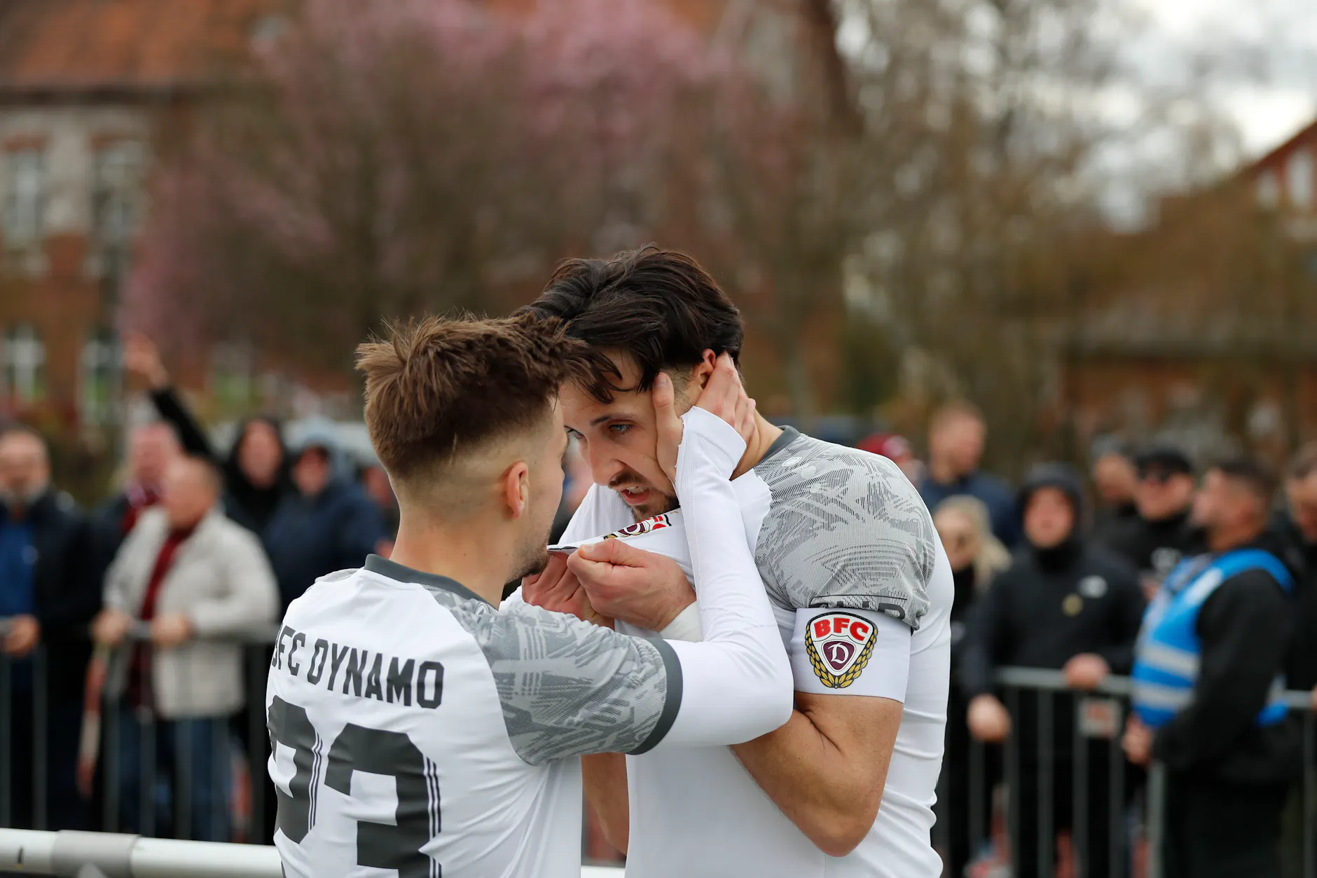 Rufat Dadashov (r.) und Ivan Knezevic wollen auch heute in Babelsberg wieder BFC-Tore feiern.