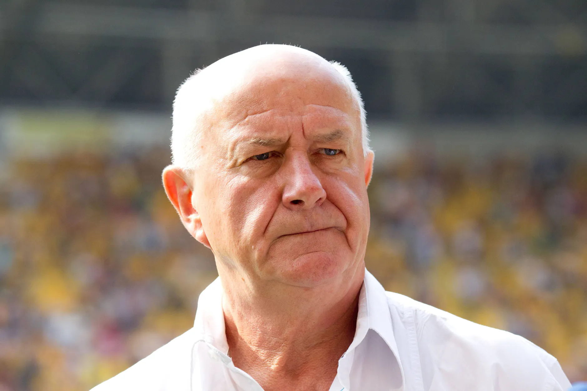 Hans-Jürgen Kreische im Stadion seines Vereins Dynamo Dresden im Jahr 2013