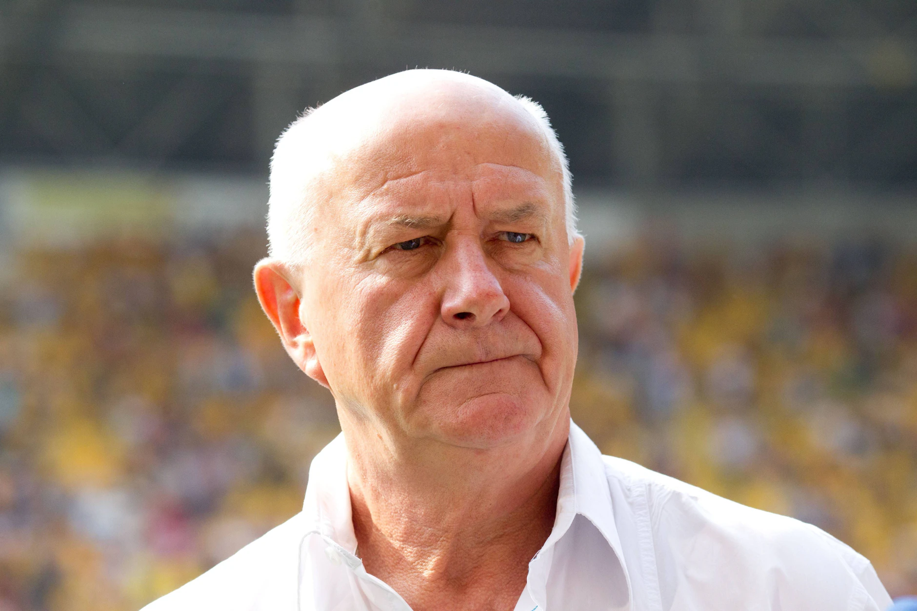 Hans-Jürgen Kreische im Stadion seines Vereins Dynamo Dresden im Jahr 2013