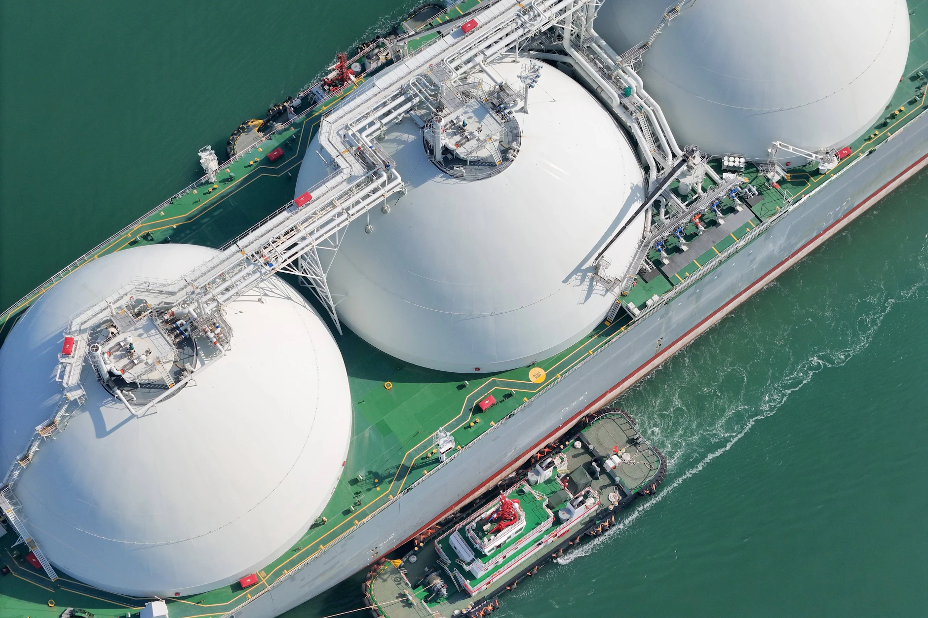 Ein LNG-Frachter in China