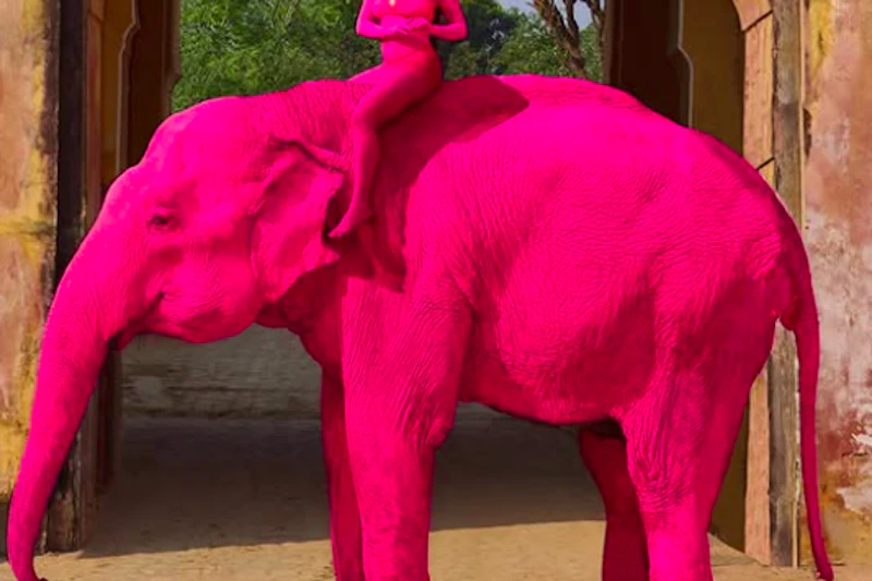 Pink-Skandal: Elefanten-Shooting löst Empörung aus