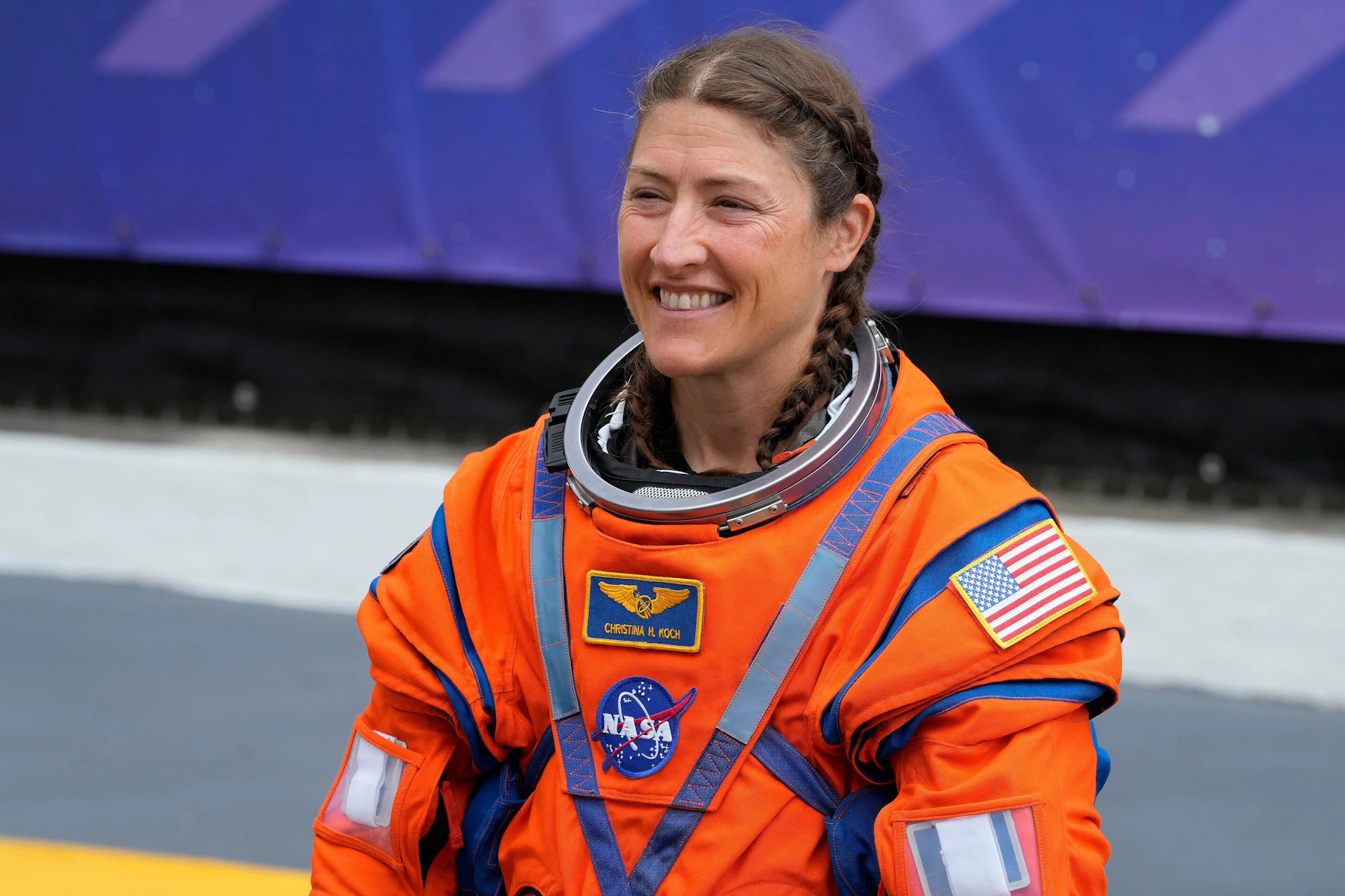 Die Astronautin Christina Koch meldete einen Defekt am Bord-Klo.