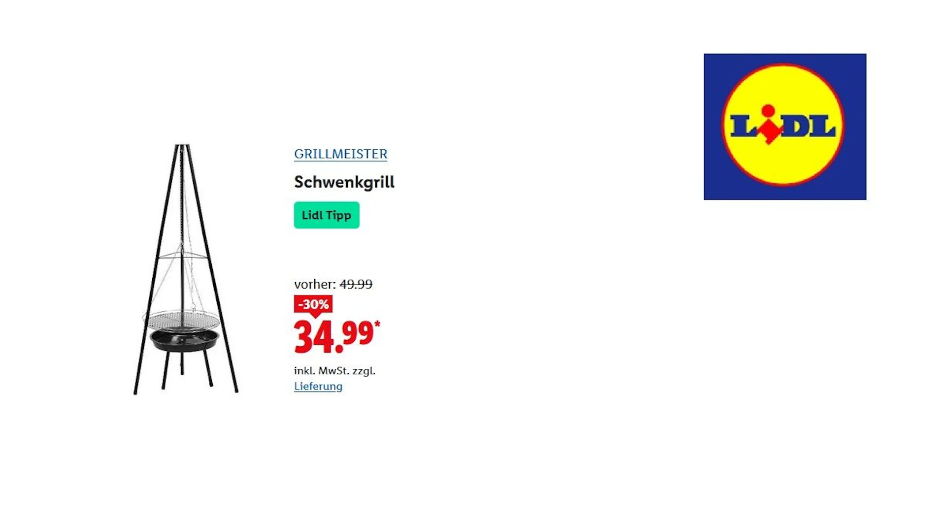 Schwenkgrill von GRILLMEISTER