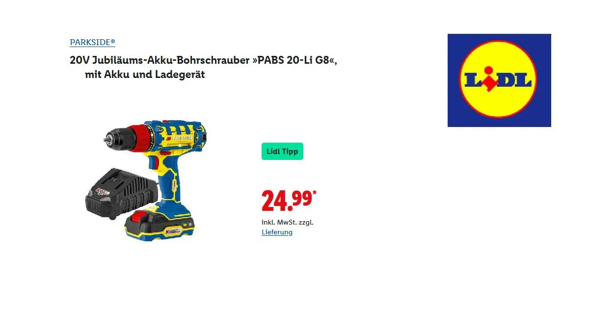 Jubiläums-Akku-Bohrschrauber