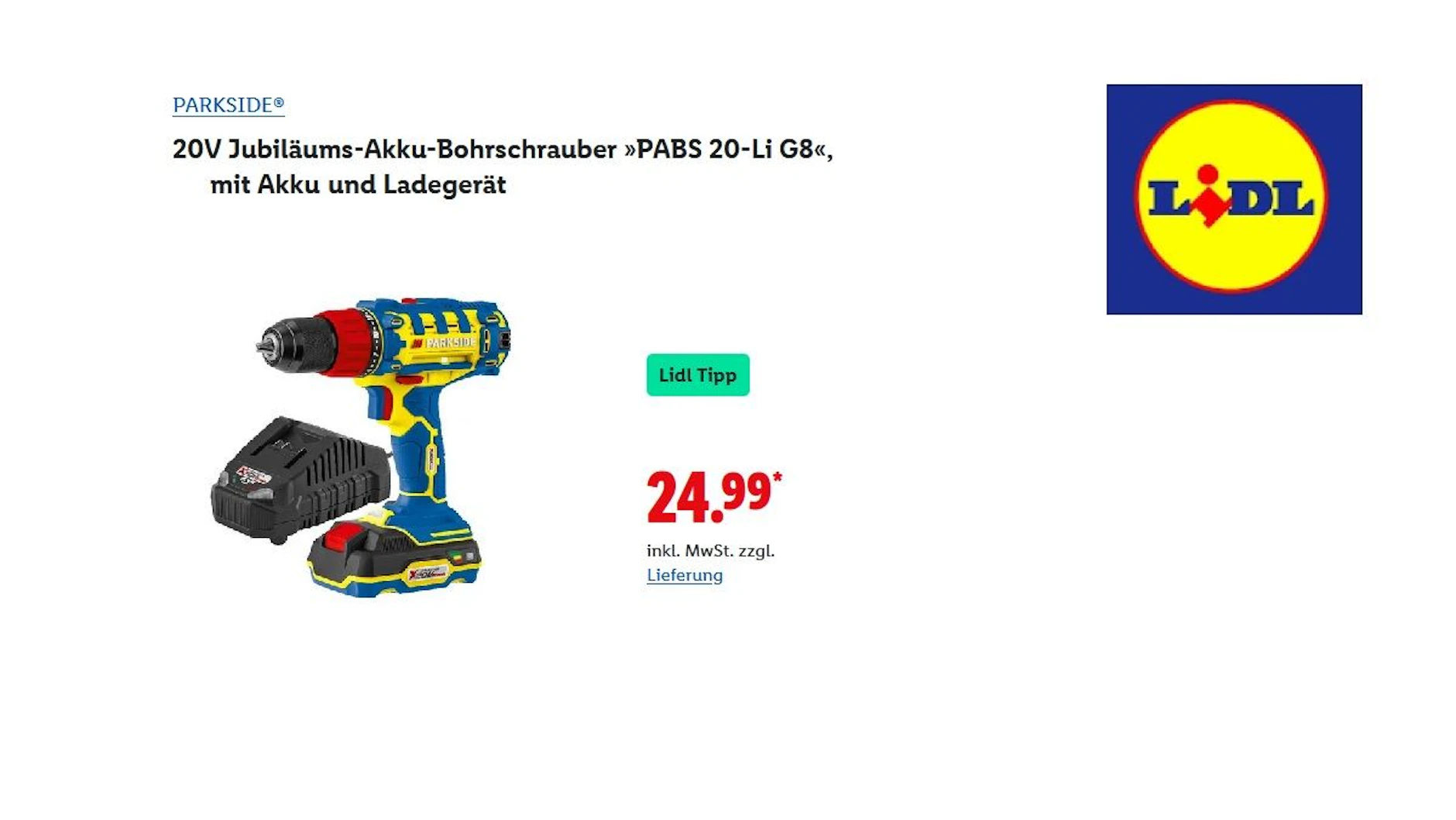 Jubiläums-Akku-Bohrschrauber