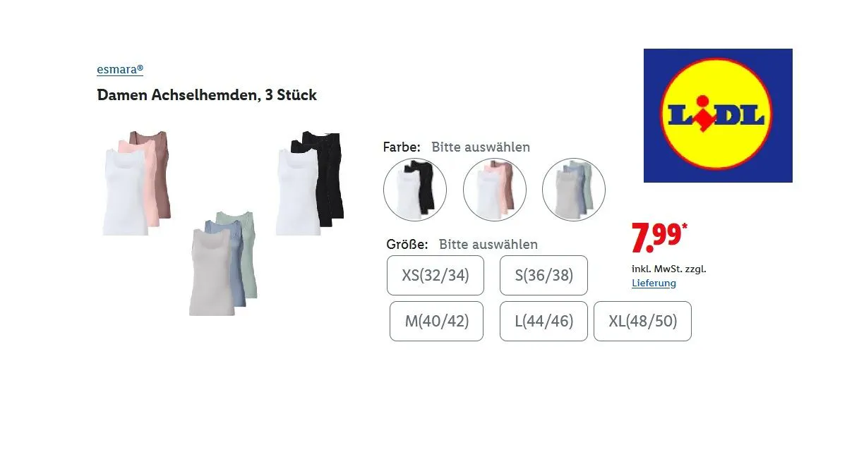 Achselhemden aus Baumwolle