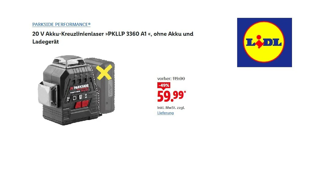 Kreuzlinienlaser