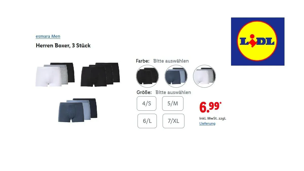 Boxer-Shorts im Dreierpack