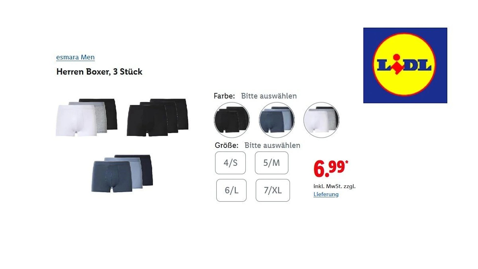 Boxer-Shorts im Dreierpack