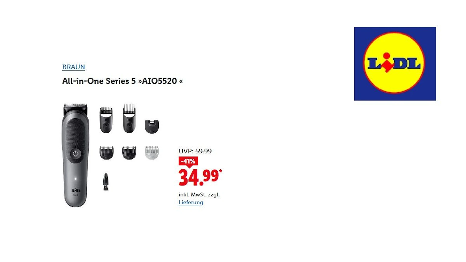 Braun Haar- und Barttrimmer All-in-One Series 5