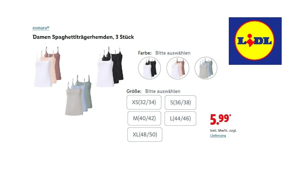 Spaghettiträgerhemden
