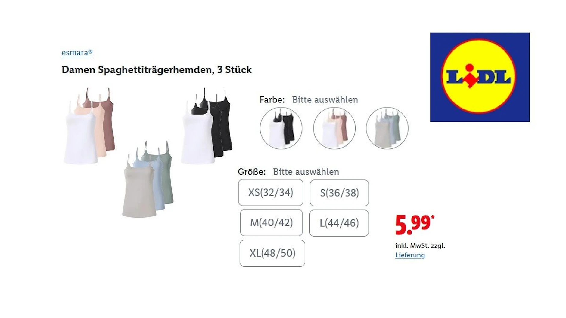 Spaghettiträgerhemden