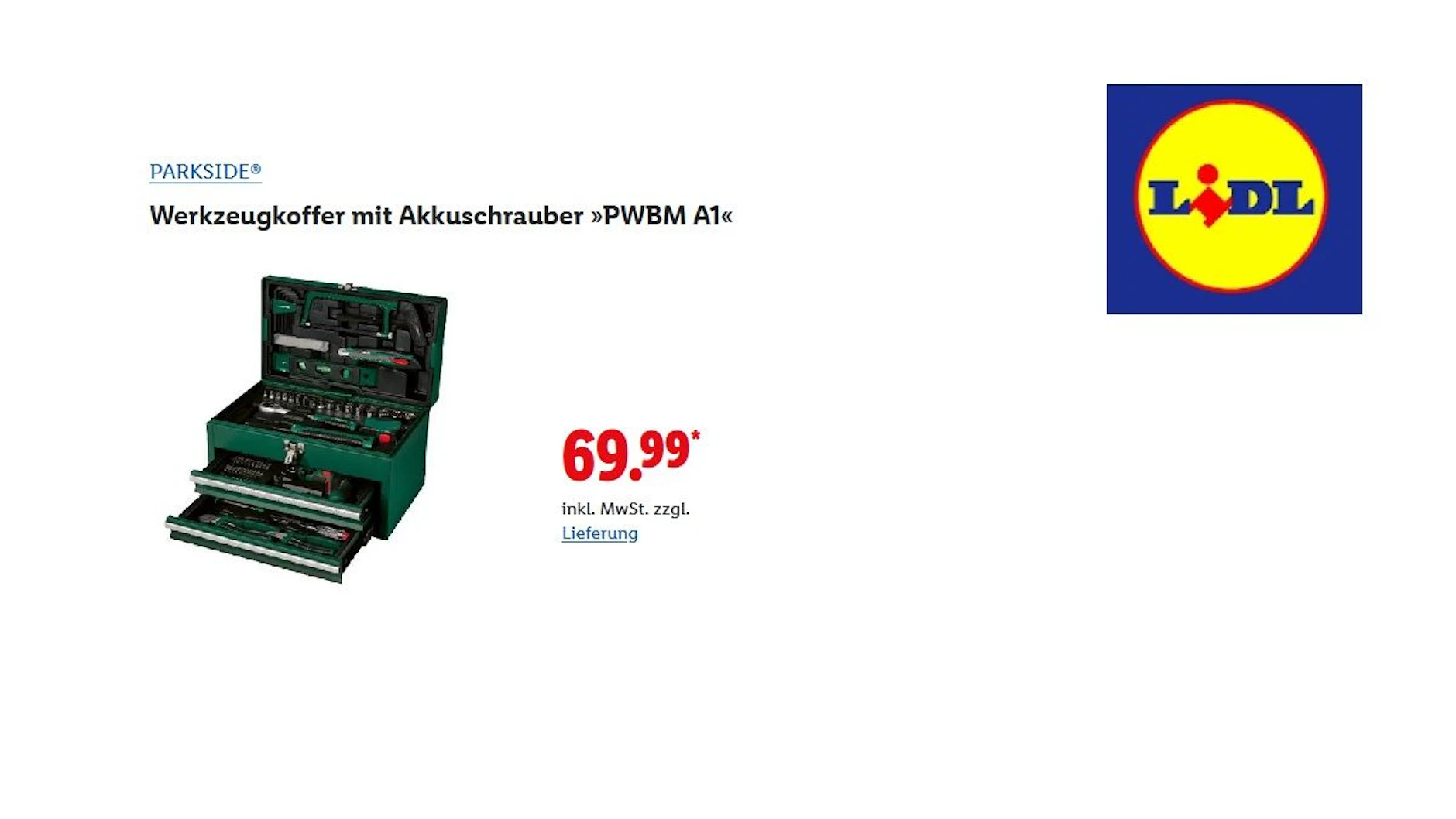 Werkzeugkoffer mit Akkuschrauber