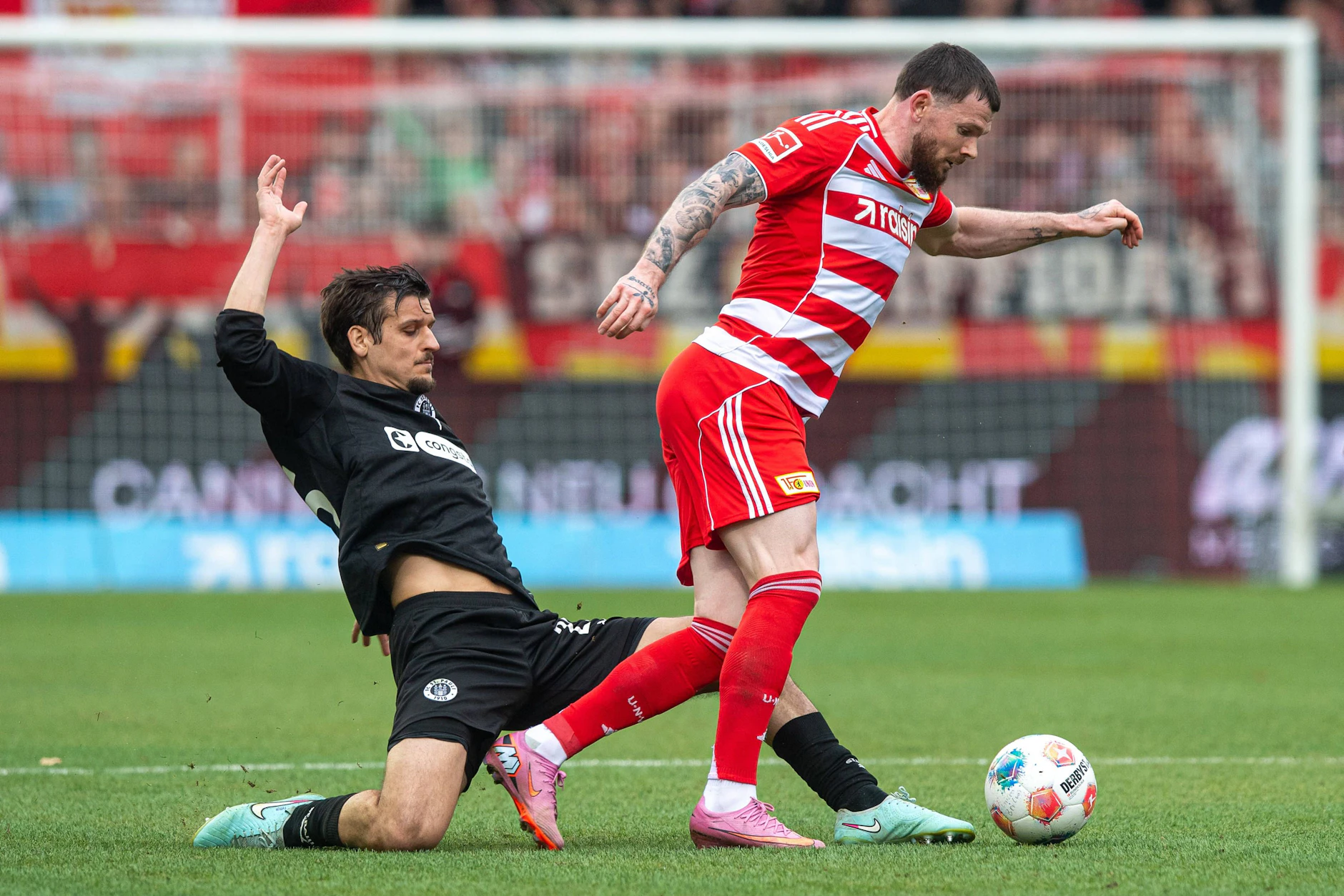 Oliver Burke kämpft und rennt für den 1. FC Union Berlin. Auf einen Treffer wartet der Schotte dagegen seit Dezember.