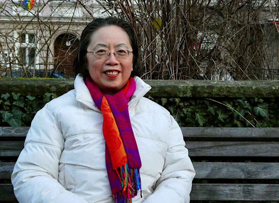 Luo Lingyuan aufgenommen in Berlin. Luo Lingyuan wird 2026 neue Burgschreiberin zu Beeskow. Die 1963 in China geborene Schriftstellerin wird ab Januar fünf Monate auf der Burg leben.