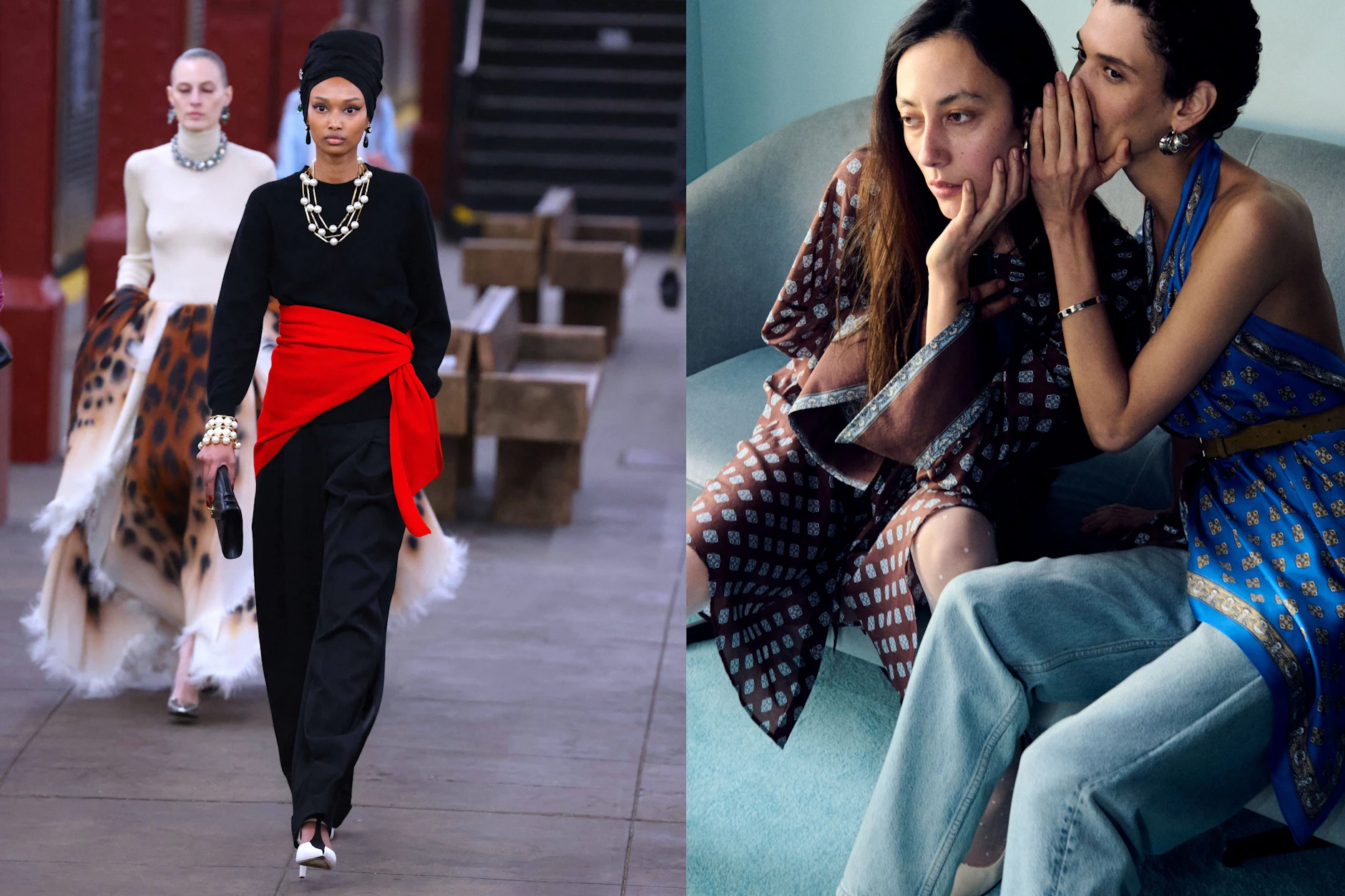 Tücher in allen Formen und Farben: Hier bei der Chanel Metiers D’Art Show und bei &amp; Other Stories.