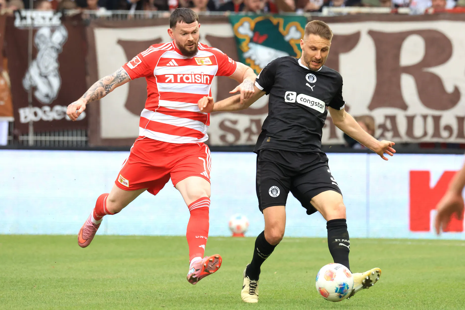 Union-Stürmer Oliver Burke gegen den FC St. Pauli mit 37 km/h geblitzt. Auf ein Tor muss er in der Bundesliga weiter warten.