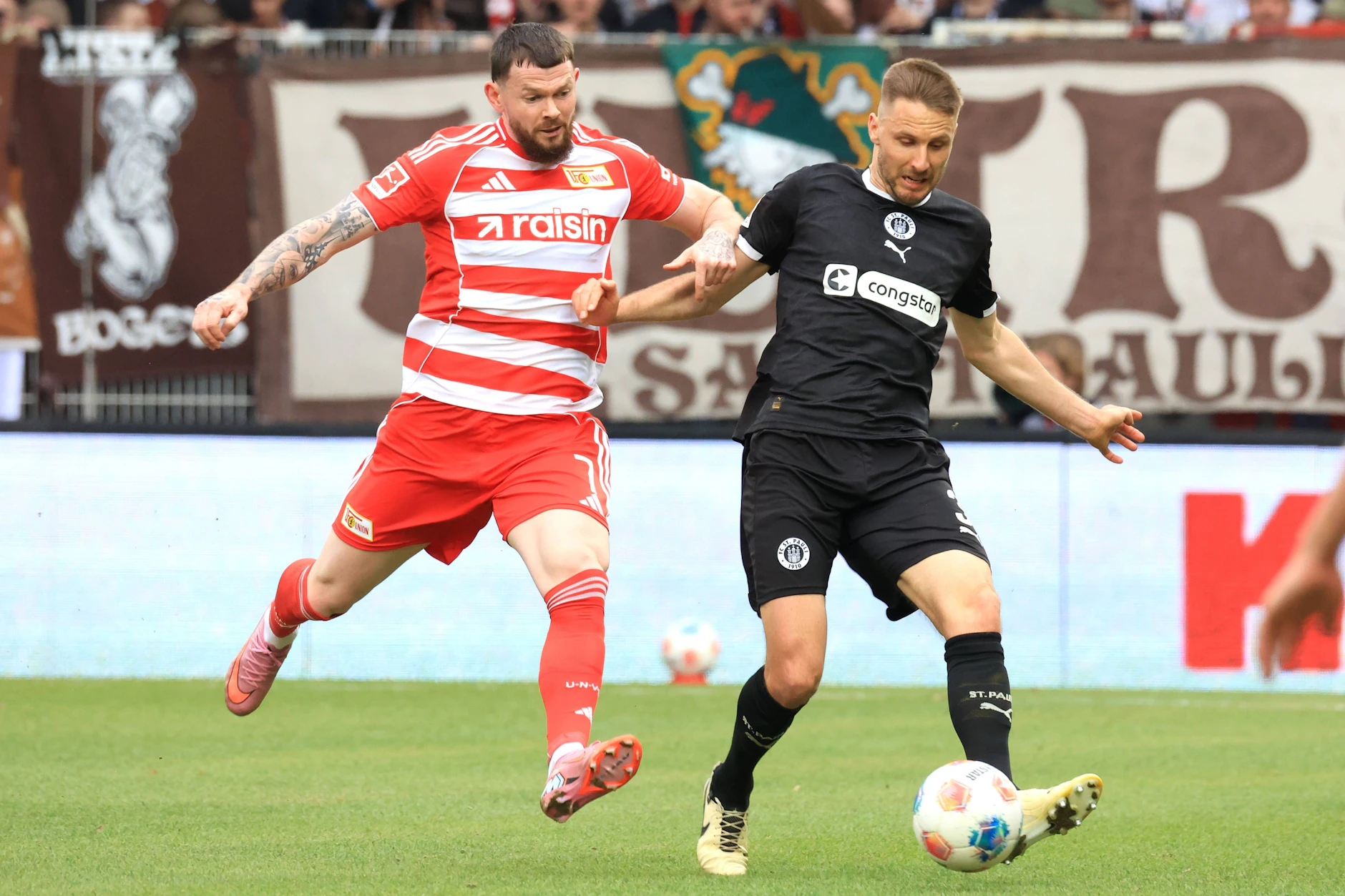 Union-Stürmer Oliver Burke gegen den FC St. Pauli mit 37 km/h geblitzt. Auf ein Tor muss er in der Bundesliga weiter warten.