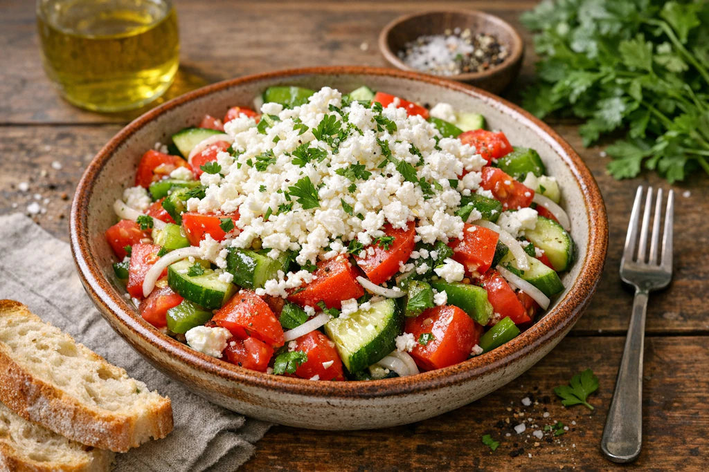 Rezept für Schopskasalat: Frischer Klassiker aus dem Osten