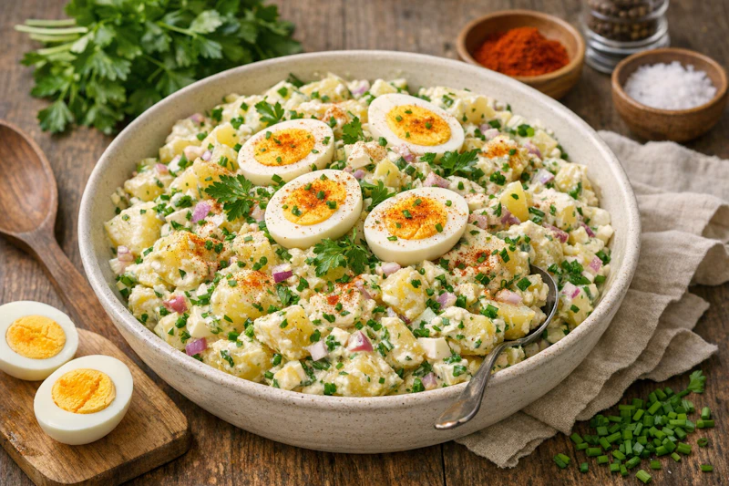 Kartoffelsalat mit gekochten Eiern: Bestes DDR-Rezept für Reste