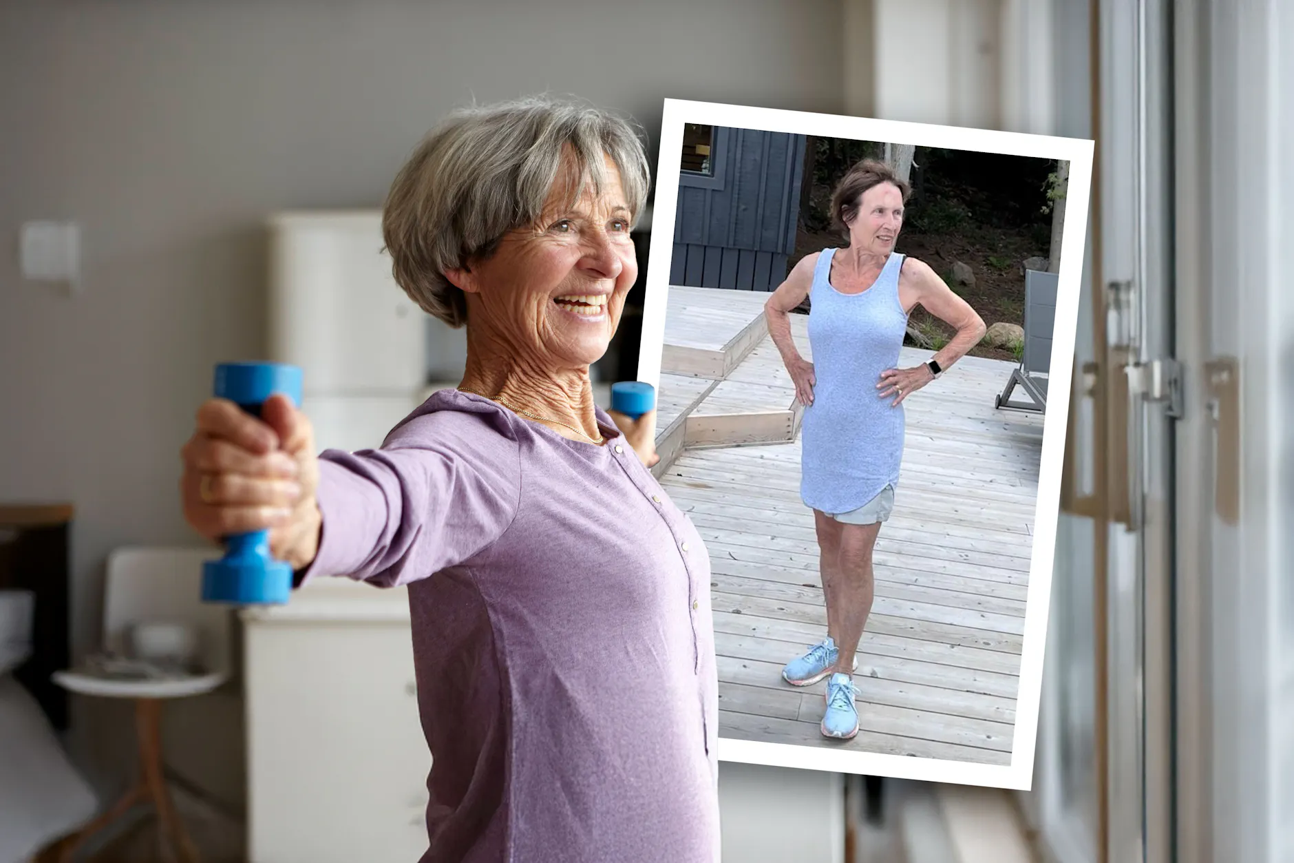 Wer wäre nicht gern auch im hohen Alter noch topfit? Sheila Stothard (kleines Foto) hat es geschafft - sie ist 81 Jahre alt und hat sich die Fitness mit kleinen Tricks erhalten.