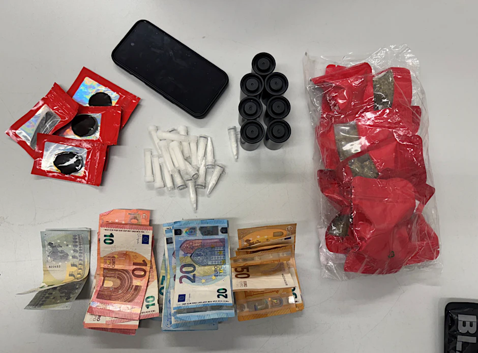 Die Ausbeute einer Routinekontrolle der Berliner Polizei