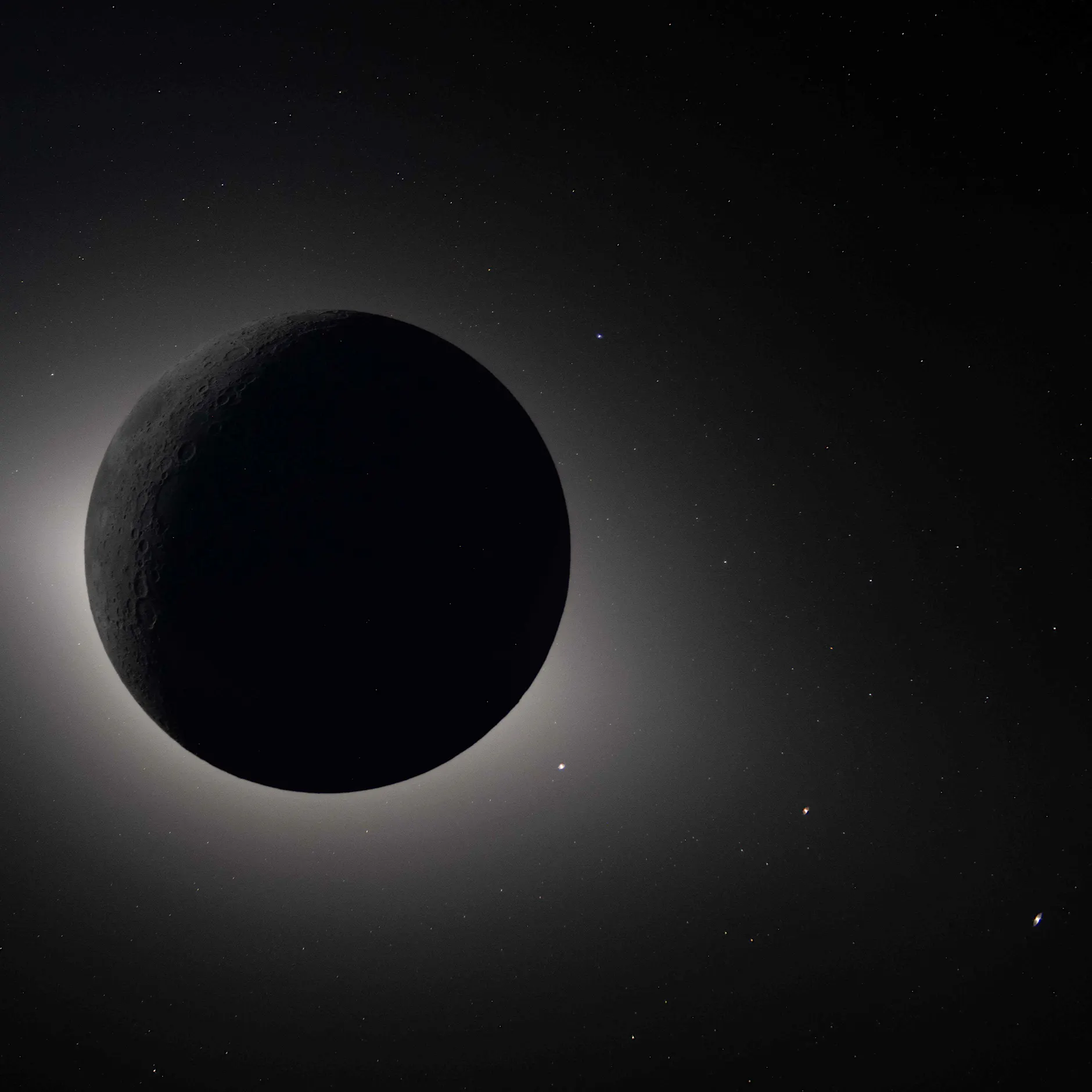 Neue Bilder vom Mond: Nasa zeigt spektakuläre Sonnenfinsternis und „Erduntergang“