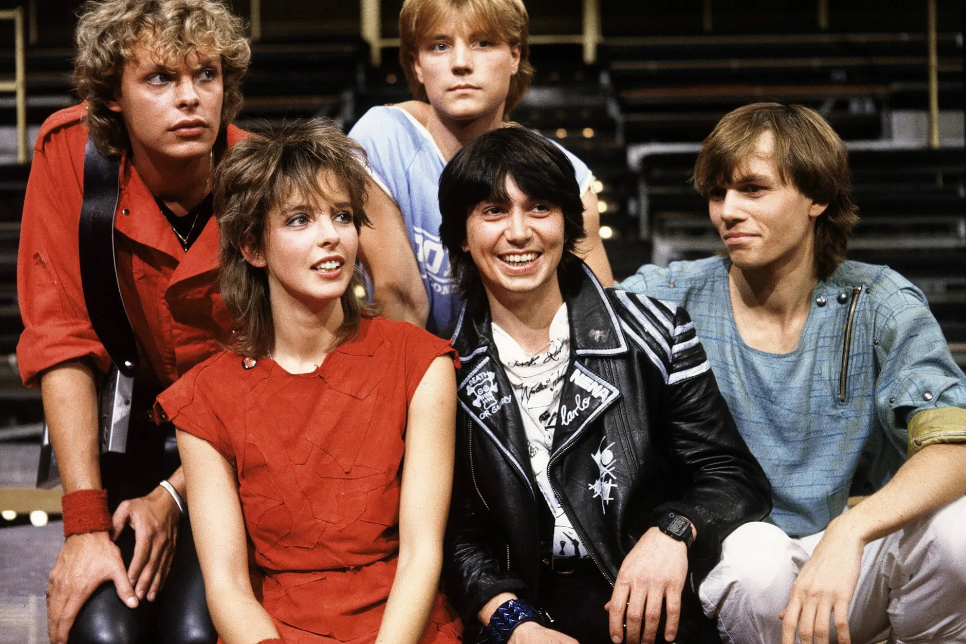 Nena (Gabriele Susanne Kerner) mit ihrer Band, als ihr erster Hit „Nur geträumt“ erschien.