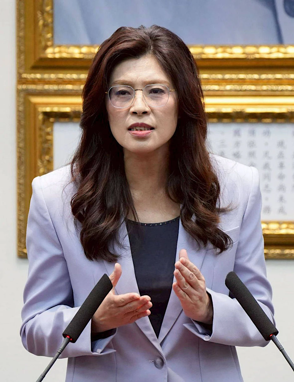 Die taiwanesische Oppositionsführerin Cheng Li-wun vor ihrer Reise nach China.