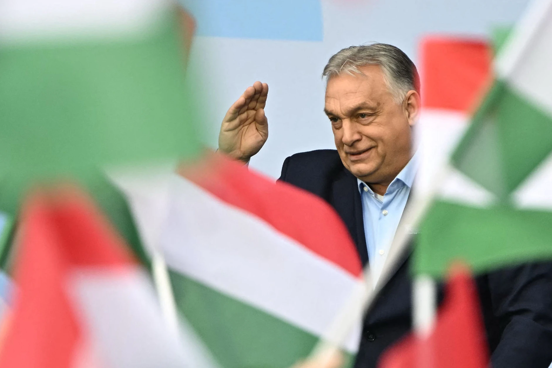 Ungarns Ministerpräsident Viktor Orbán spricht im März bei einer Wahlkampfveranstaltung in Budapest.